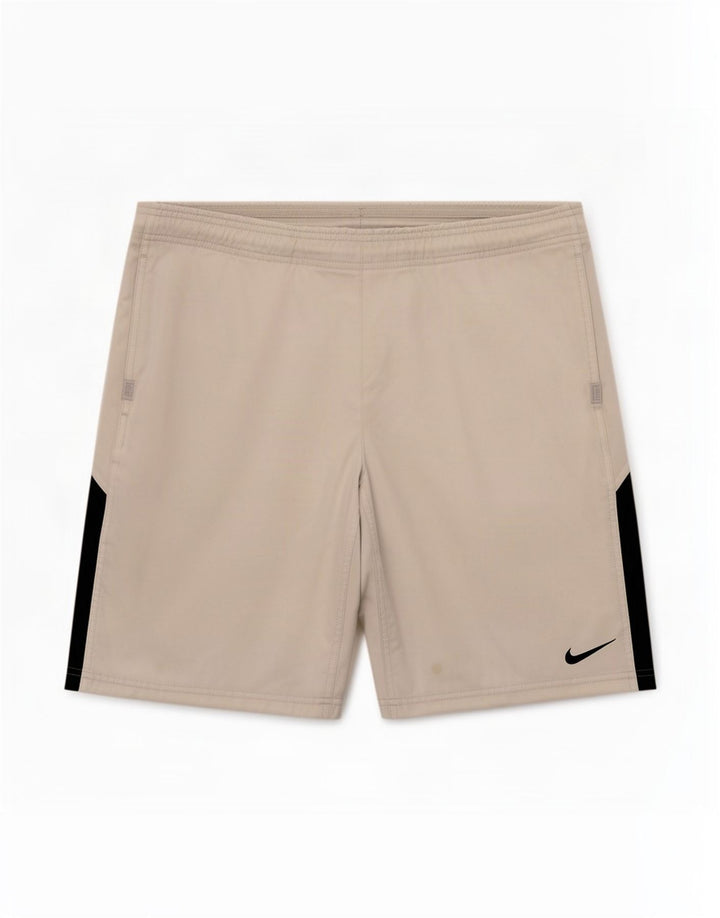 Nike - Pantalones cortos deportivos Dri Fit para hombre, poliéster, color blanco, pequeño