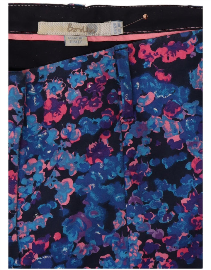 BODEN Pantalones chinos ajustados para mujer UK 12 Medium W30 L28 Multicolor Floral