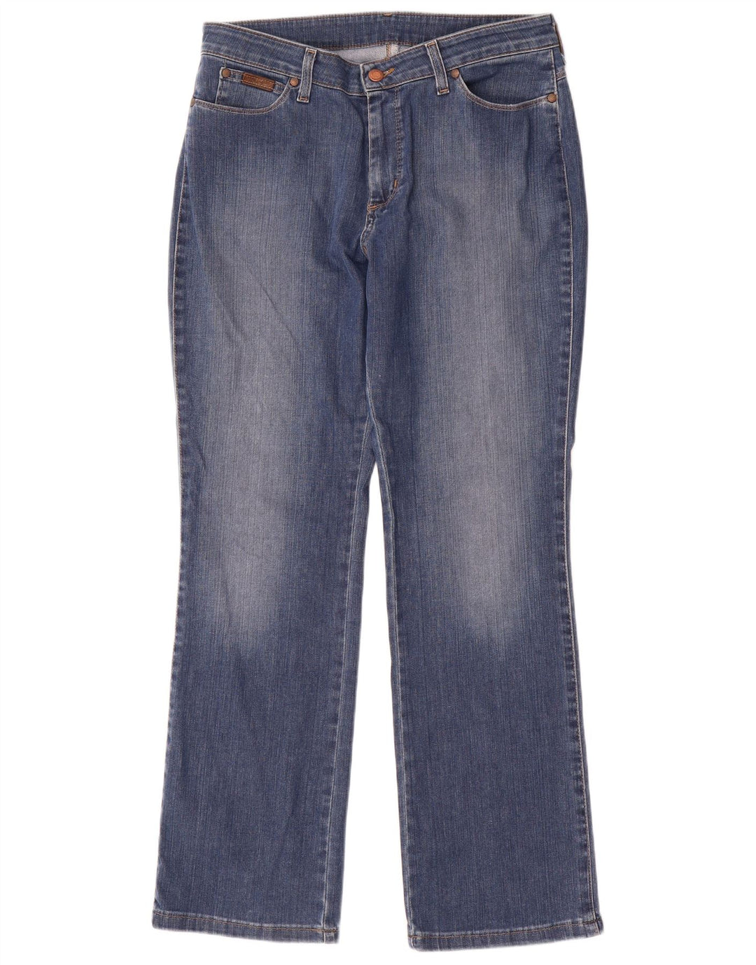 Vaqueros Wrangler Curvy Bootcut para mujer W32 L30 Algodón azul