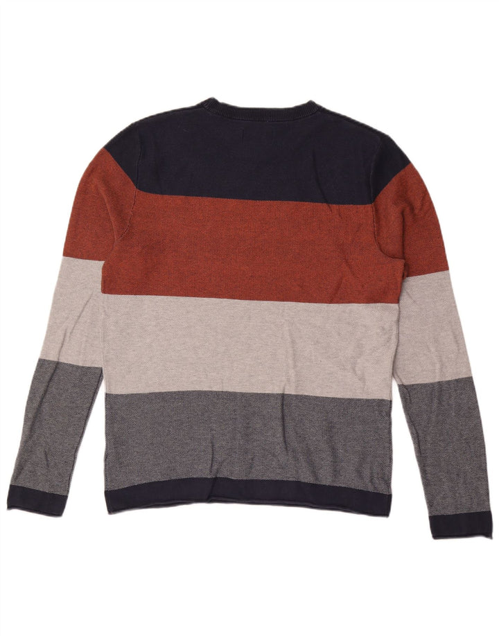 Jack & Jones Hombre Top Manga Larga Mediano Algodón A Rayas Multicolor