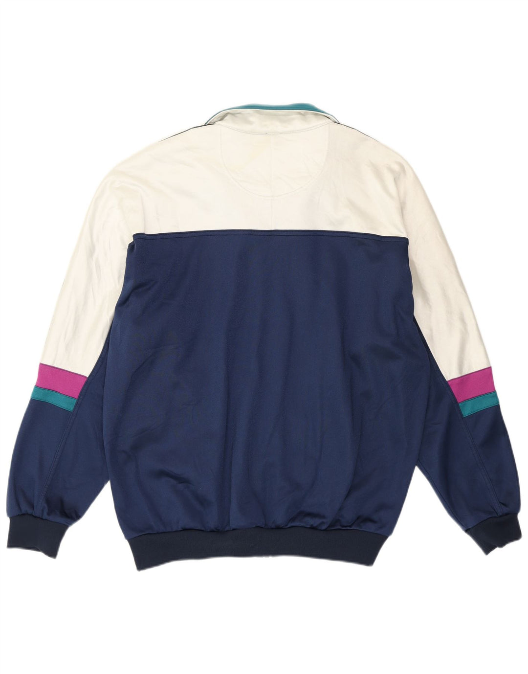 ASICS Chaqueta superior de chándal gráfico para hombre IT 54 XL Azul marino Colorblock