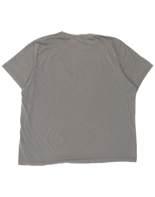 Nike Camiseta gráfica para hombre Top 2XL Gris Algodón