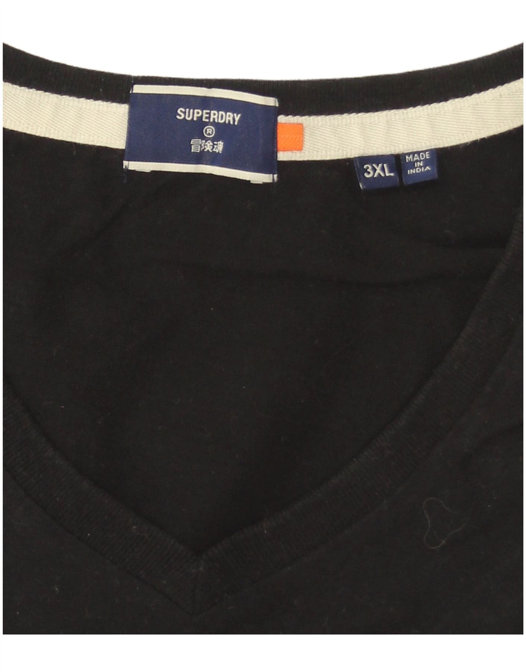 Superdry Camiseta para Hombre Top 3XL Negro