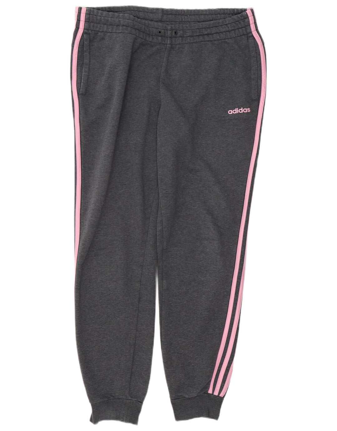 ADIDAS Pantalones de Chándal para Mujer Joggers UK 16/18 Grande Gris Moteado