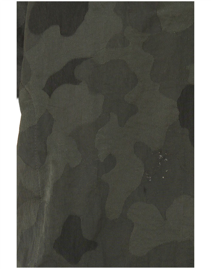 TED BAKER Womens Military Overcoat Size 5 XL Khaki Camouflage Army