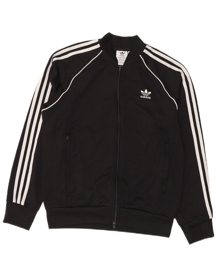 Adidas Hombre Chándal Top Chaqueta Mediano Negro Poliéster