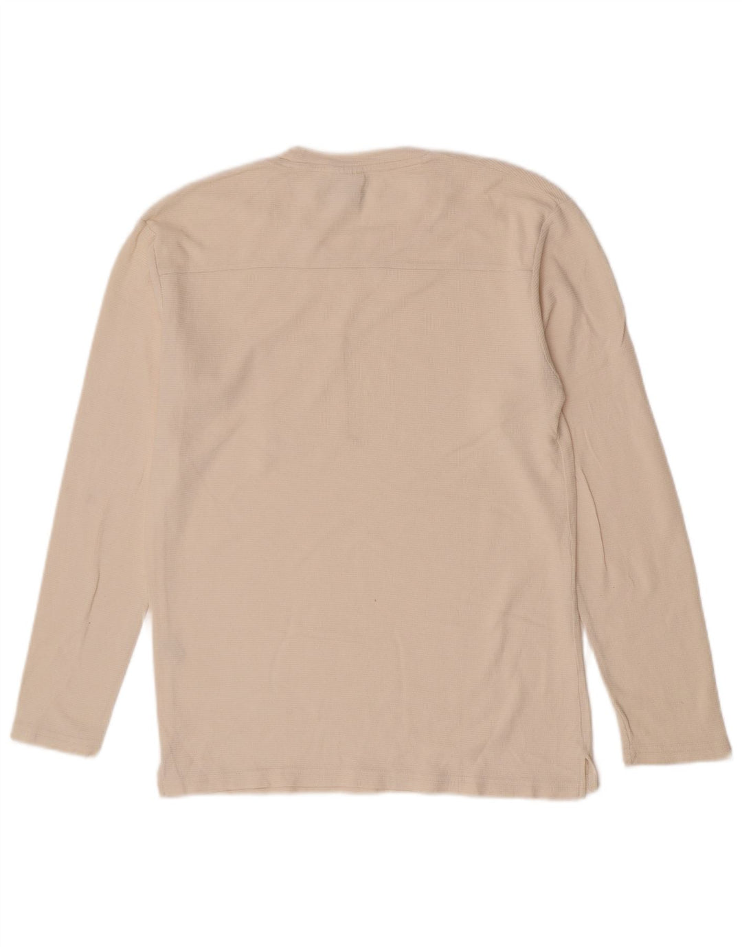 Zara Hombre Top Manga Larga Medio Off White Algodón
