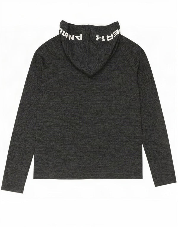 Under Armour Camiseta gráfica de manga larga con flecos en gris medio para hombre