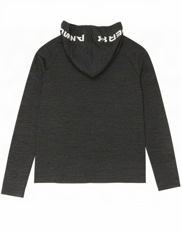 Under Armour Camiseta gráfica de manga larga con flecos en gris medio para hombre