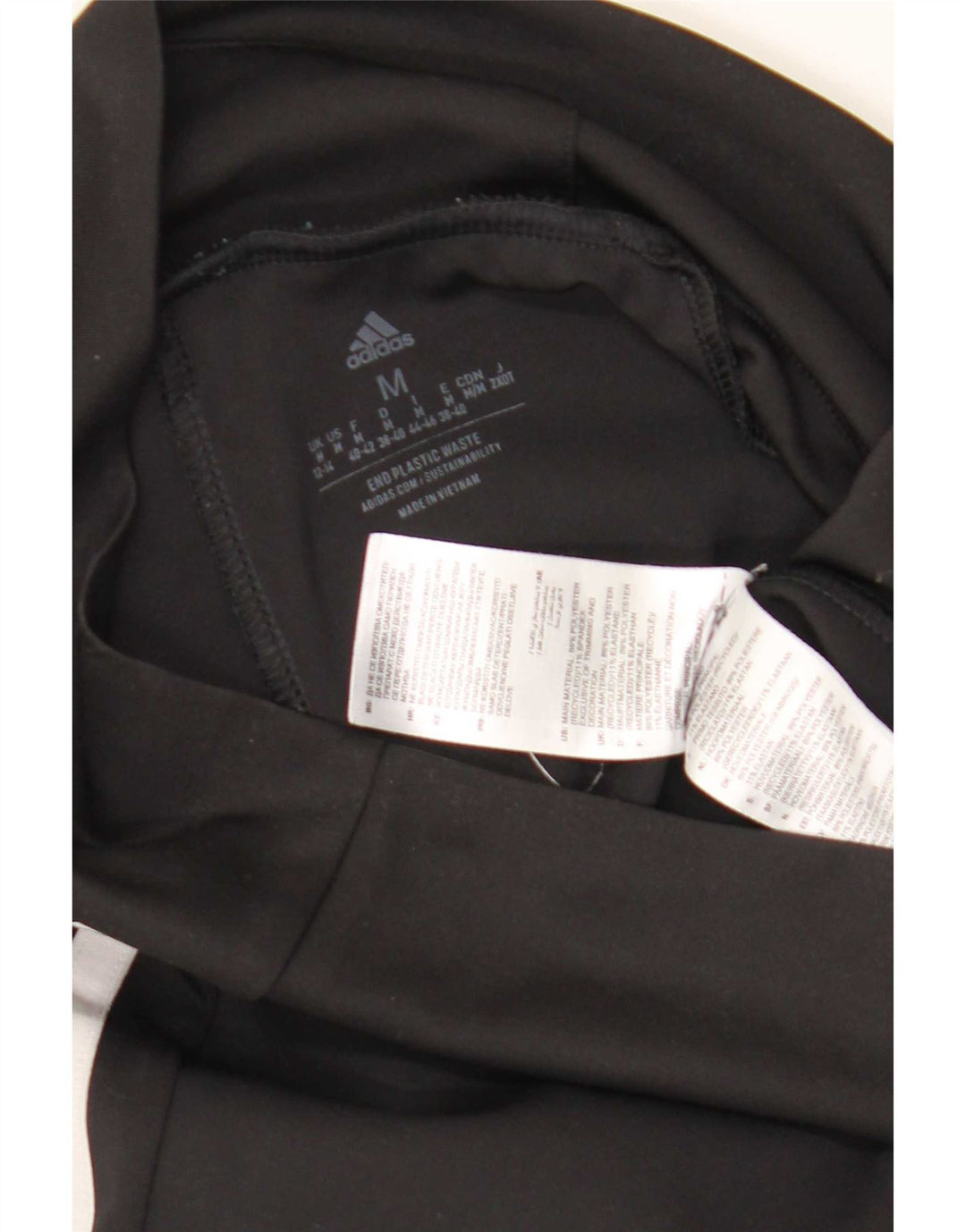 Adidas Leggings cortos para mujer Reino Unido 12/14 Mediano Negro Poliéster