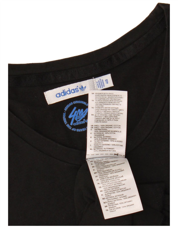 ADIDAS Camiseta gráfica para mujer Top IT 40 Small Black Cotton