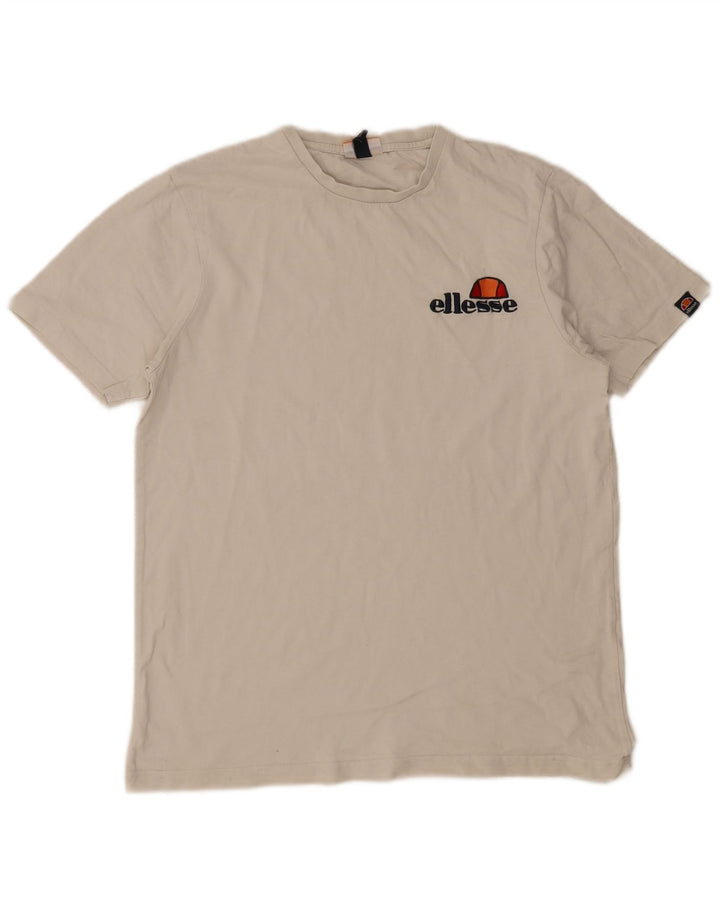 Ellesse - Camiseta gráfica para hombre, talla grande, color blanco