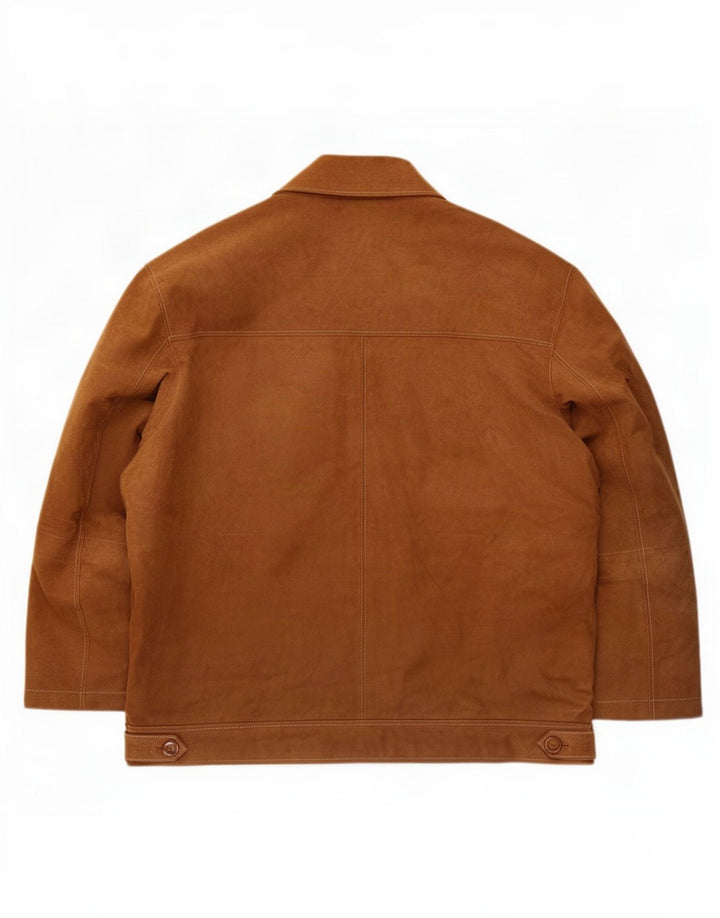 Montes Chaqueta de ante para hombre UK 42 XL Marrón