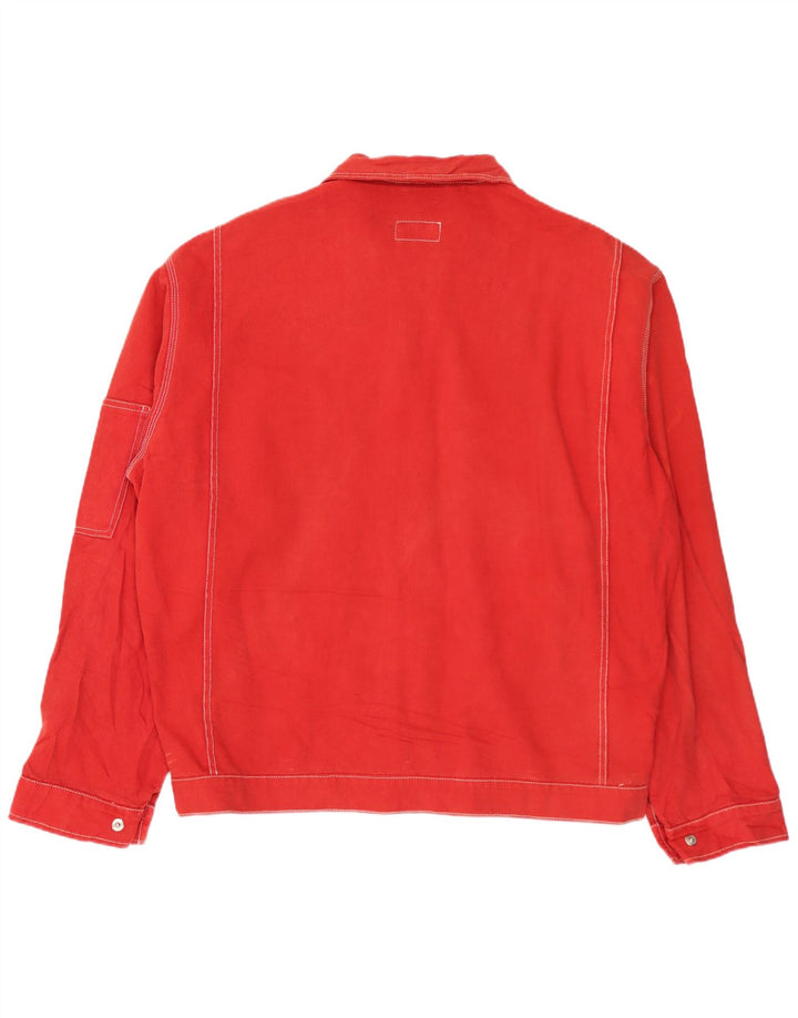 Durango Chaqueta utilitaria para hombre Reino Unido 40 Grande Algodón rojo