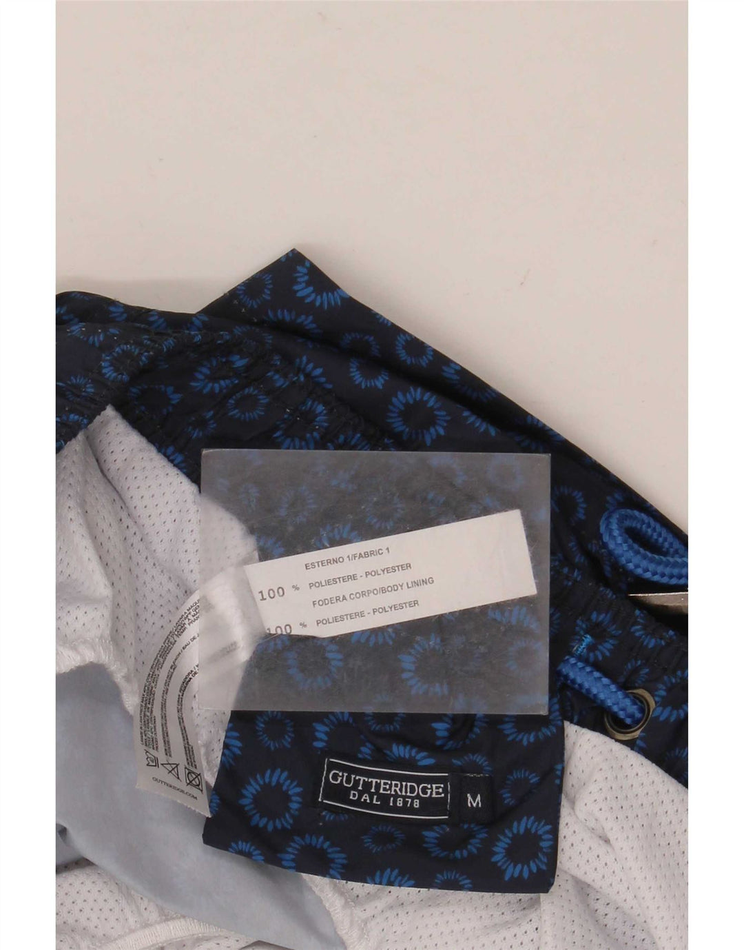 Gutteridge Hombre Bañador Shorts Mediano Azul Marino Floral Poliéster
