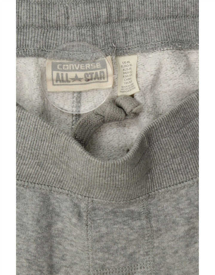 Converse Hombre Chándal Pantalones Joggers XL Gris Algodón