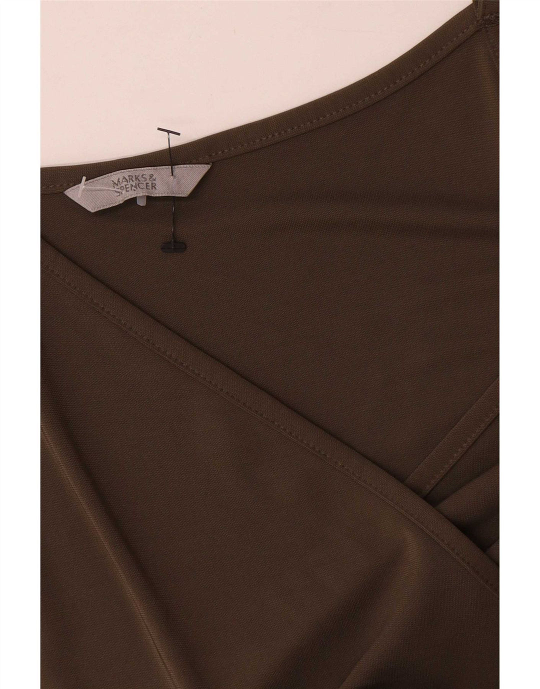 Marks & Spencer Vestido acampanado sin mangas para mujer UK 42 Medium Khaki