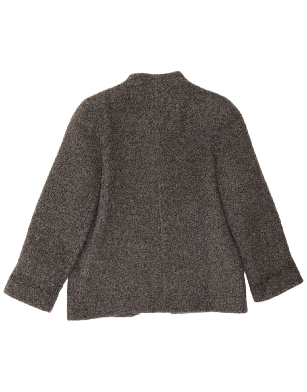 Vintage mujer 4 botones Blazer chaqueta Reino Unido 14 gris grande
