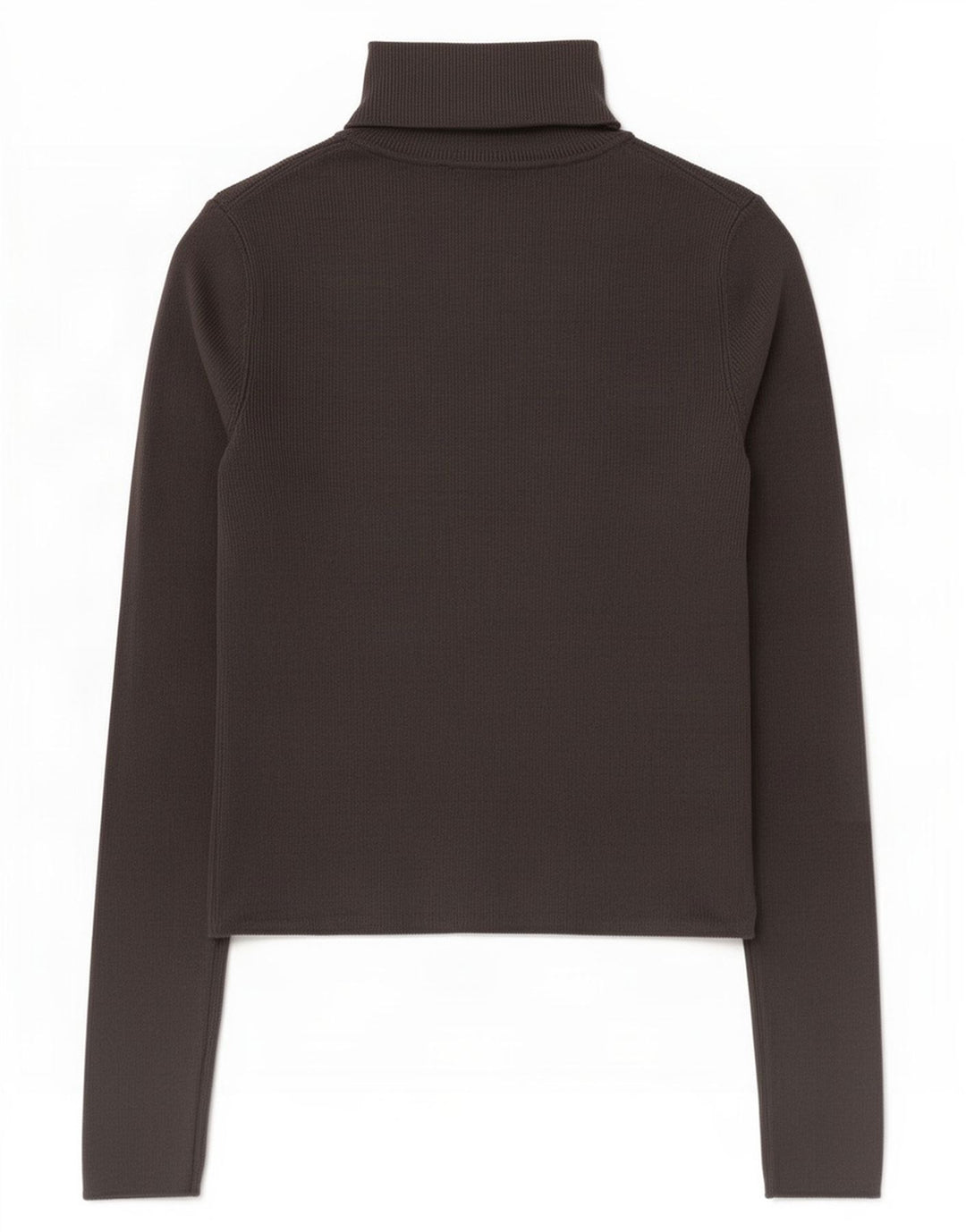 Zara Mujer Crop Roll Neck Jumper Sweater UK 42 Viscosa Gris Medio