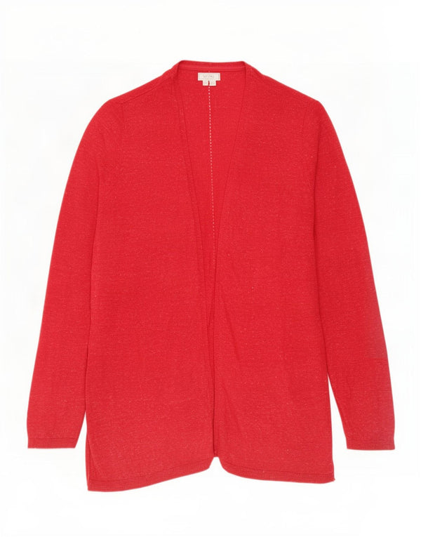 Fat Face - Cárdigan abierto para mujer, talla 40, talla grande, algodón rojo