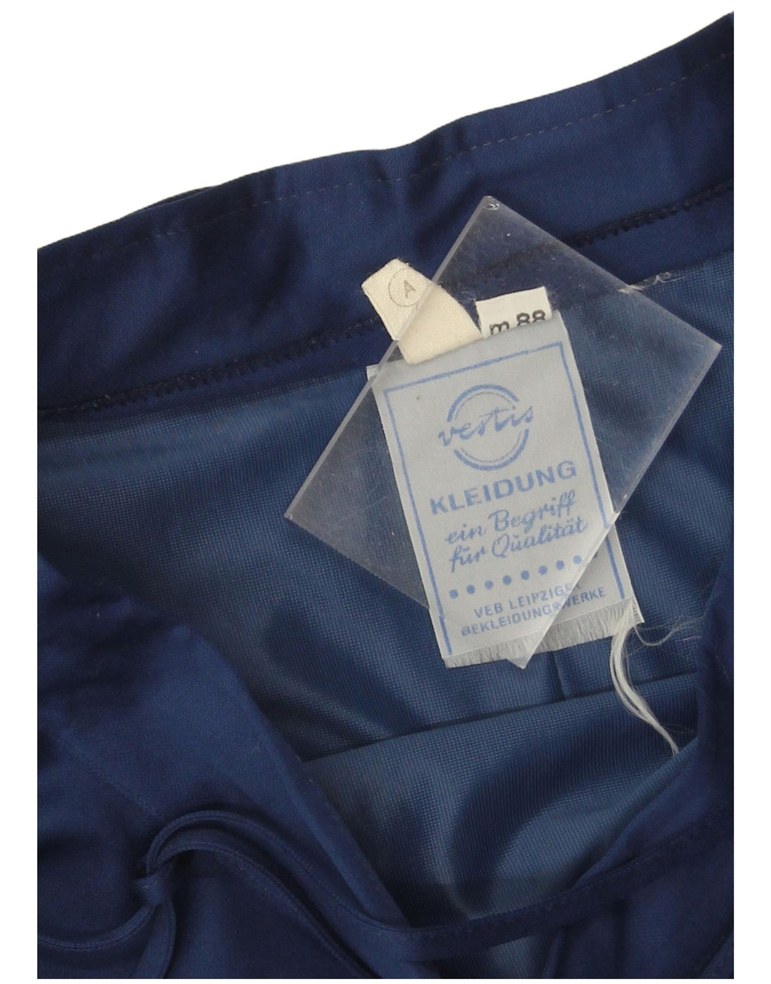 Falda asimétrica vintage para mujer W26 pequeña azul marino