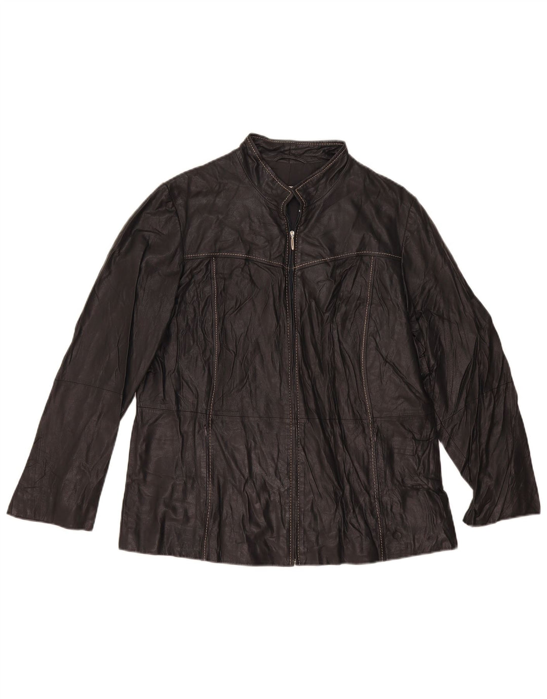 Persona Chaqueta de cuero para mujer Talla 21 Mediana Negra