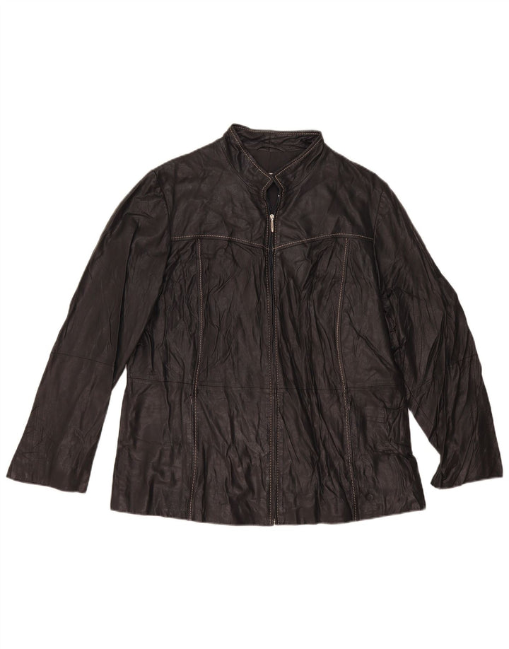 Persona Chaqueta de cuero para mujer Talla 21 Mediana Negra