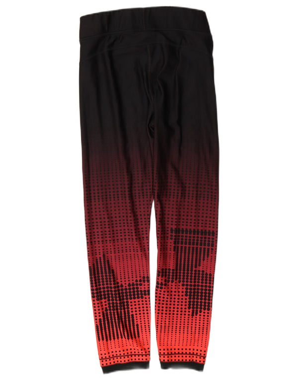 Under Armour Leggings Heat Gear para mujer UK 10 Poliéster geométrico rojo pequeño