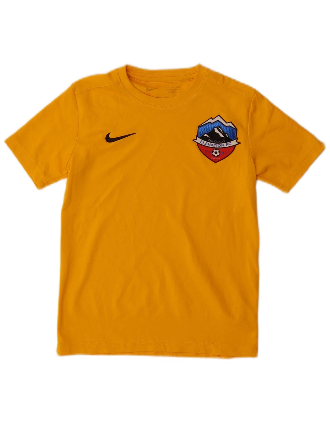 Nike Camiseta Dri Fit Graphic para niños 8-9 años Small Amarillo Poliéster