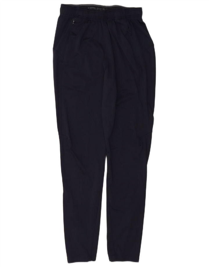 UNDER ARMOUR Womens Fitted Tracksuit Trousers UK 10 Small  Navy Blue
