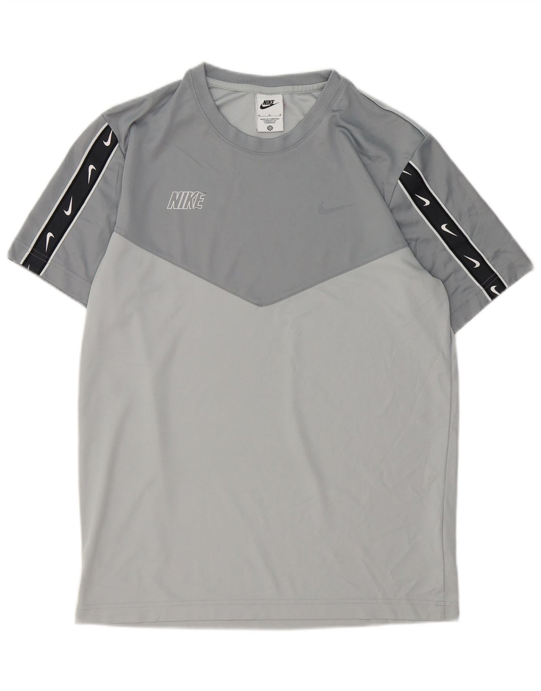 Camiseta Nike Hombre Graphic Top Poliéster Gris Medio