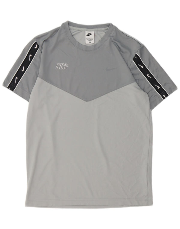 Camiseta Nike Hombre Graphic Top Poliéster Gris Medio