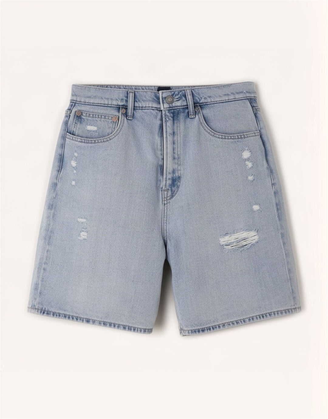 Gap Shorts De Mezclilla Desgastados Medium W28 Algodón Azul Mujer
