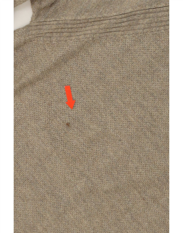 MOSSIMO Womens Boat Neck Jumper Sweater UK 12 Medium Grey Nylon Vintage Mossimo and Second-Hand Mossimo from Messina Hembry 