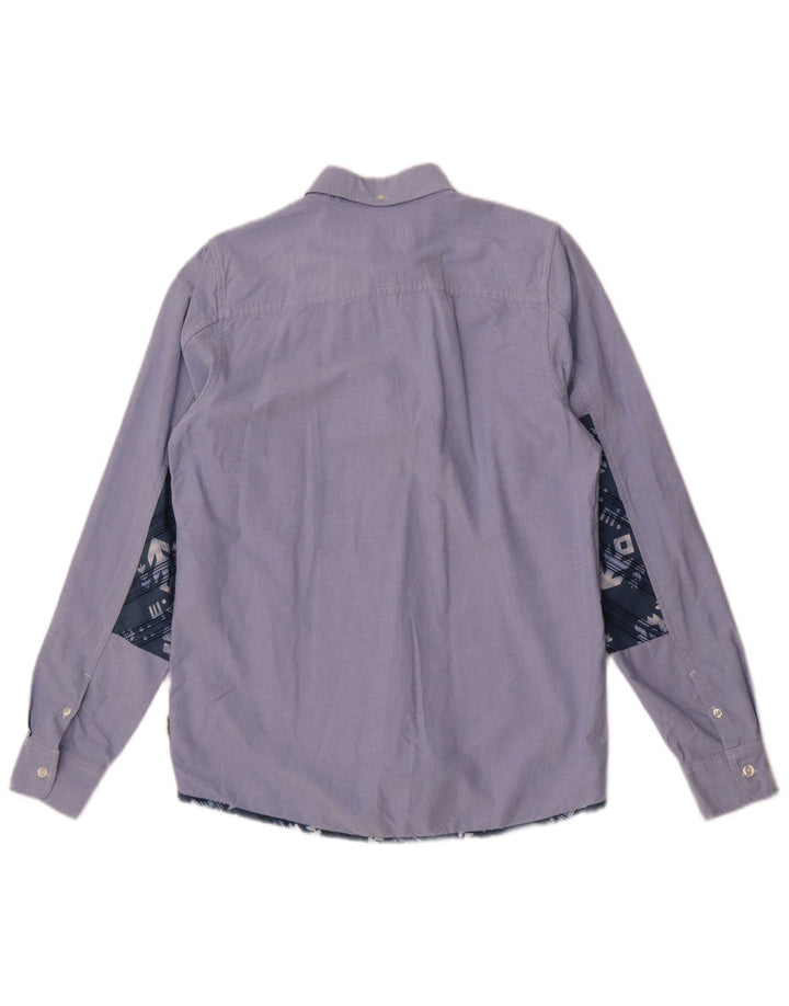 Carhartt Hombre Camisa ajustada de algodón color block en azul pequeño