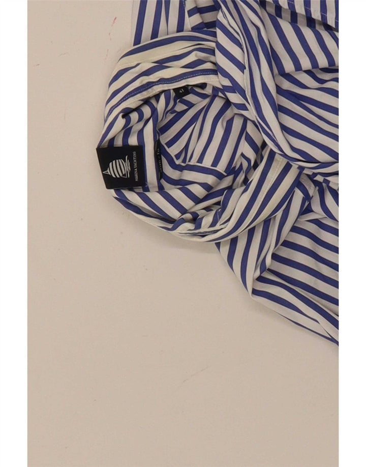 Marina Yachting Camisa Hombre Talla 41 Mediana Azul Rayas