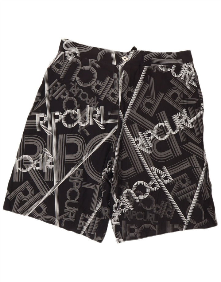 RIP CURL Bañador con estampado gráfico para hombre, talla grande, negro