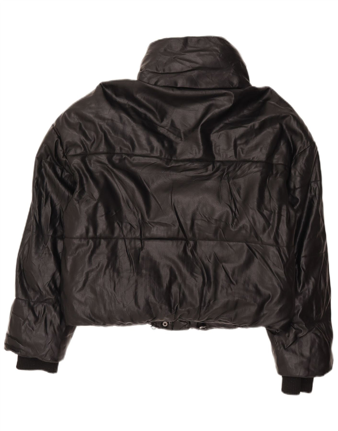 Zara Mujer Chaqueta Acolchada Extragrande UK 6 XS Negro