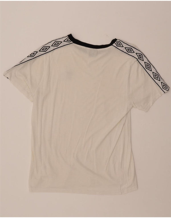 UMBRO Camiseta gráfica para mujer Top UK 46 Large White Cotton