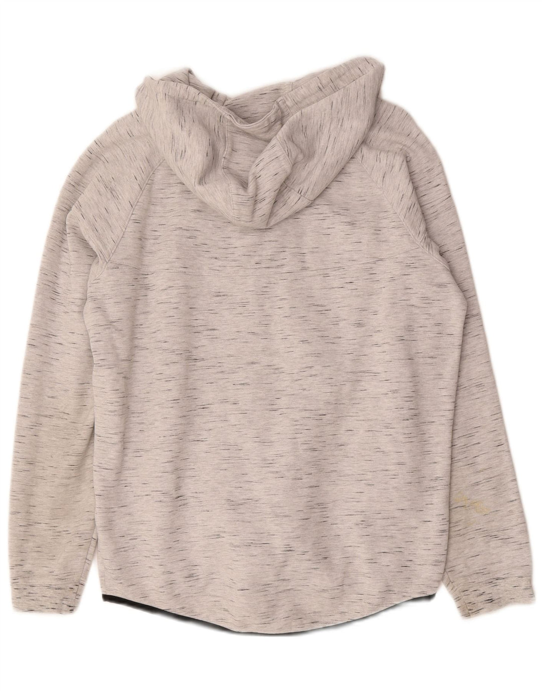 Nike - Sudadera con capucha y cremallera para hombre, talla grande, algodón moteado gris