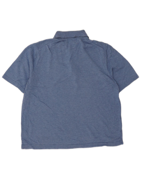 Brooks Brothers Mens Polo Shirt Medium Blue Cotton