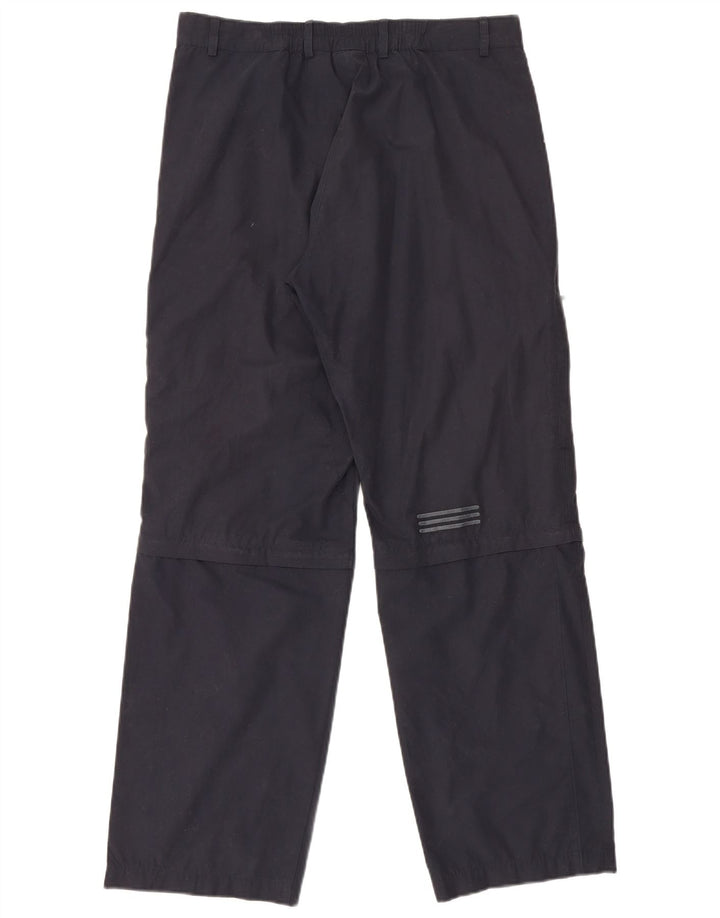 Pantalón Cargo Recto Adidas Hombre Mediano W32 L31 Poliéster Azul Marino