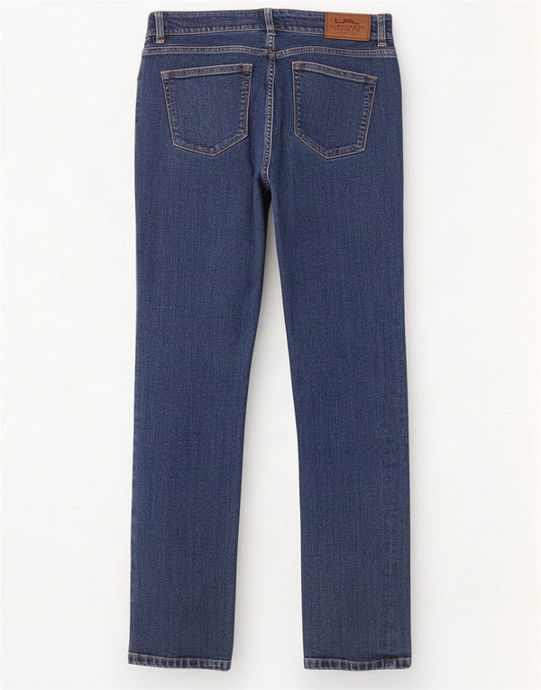 Ralph Lauren Jeans rectos para mujer US 4 Small W26 L30 Algodón azul