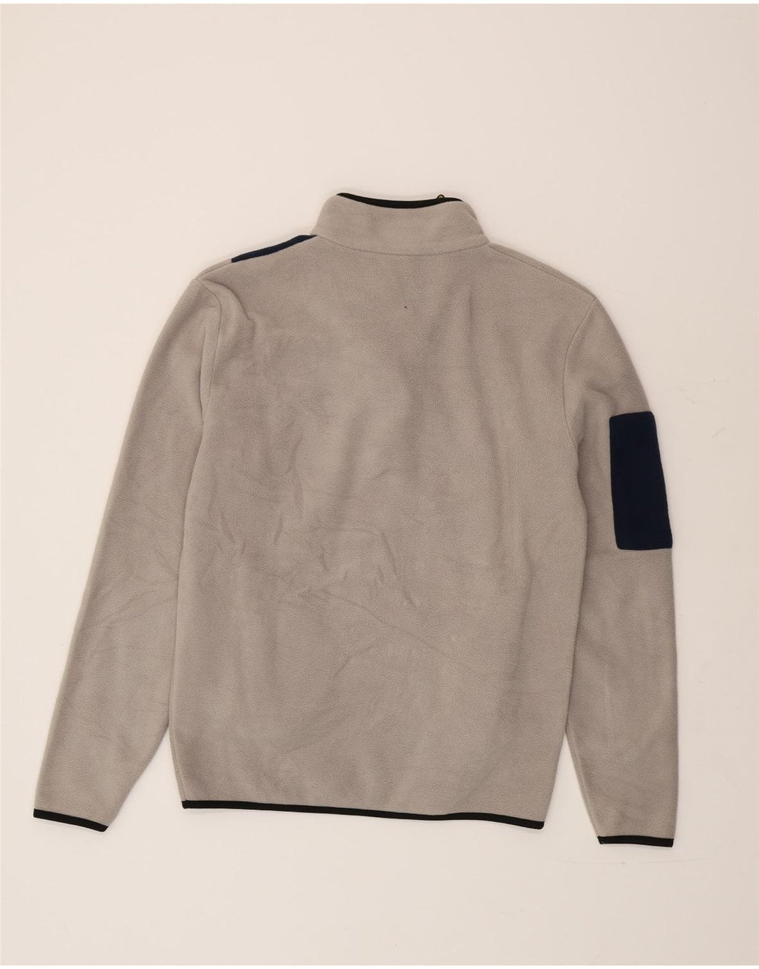 Lotto Hombre Jersey De Polar Con Cremallera En El Cuello Grande Gris Colorblock Poliéster