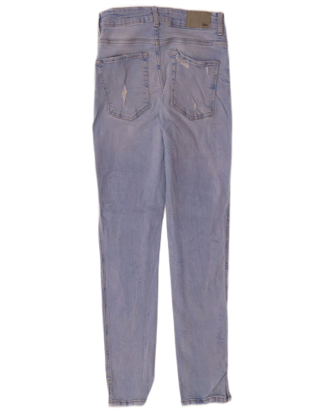 Zara Vaqueros Pitillo Mujer EU 36 XS W26 L27 Azul Algodón Moderno