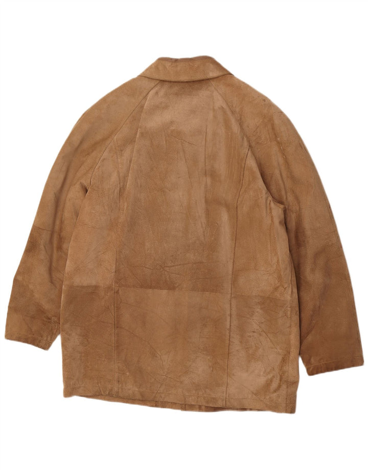 Torras Chaqueta cortavientos de ante para hombre IT 50 Large Brown