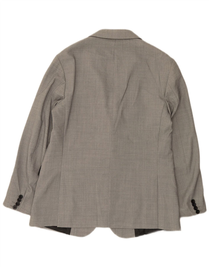 Zara Chaqueta tipo blazer de 2 botones para hombre EU 50 Poliéster gris medio