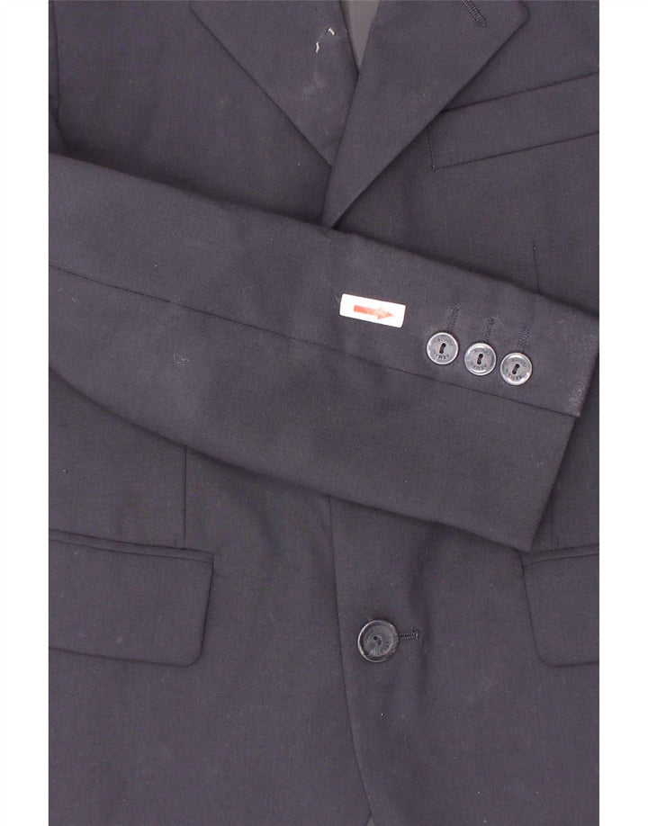 Armani Junior Chaqueta tipo blazer de 3 botones para niño 6-7 años Lana azul marino