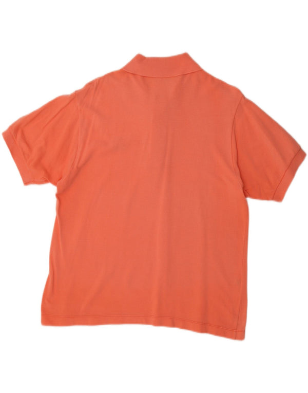 Polo Lacoste para hombre talla 4 mediano algodón naranja