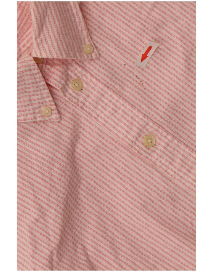 Ralph Lauren Camisa personalizada para hombre de algodón a rayas rosa pequeña